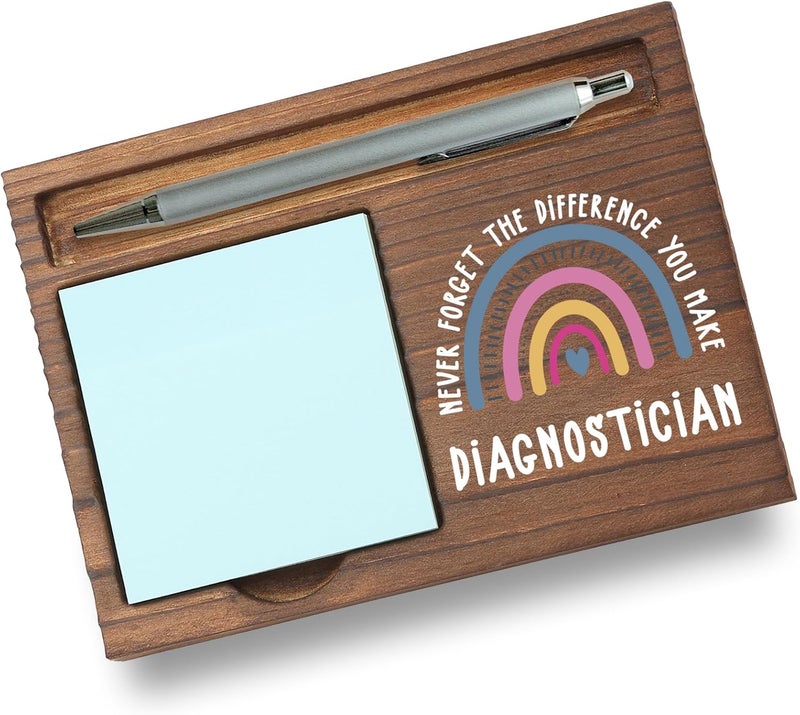 Pariveca Diagnostician Gifts Sticky Note Holder, Thank You Gift for Educational Diagnostician, SPED Team Member, or Testing Specialist, Education Appreciation Week, Graduation or Holiday Recognition PB040 - Image 1